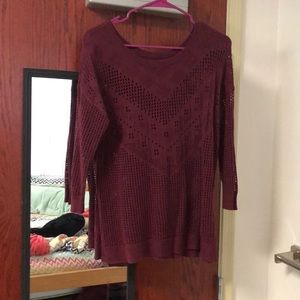 Burgundy sweater